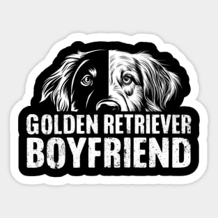 Golden Retriever Boyfriend Sticker